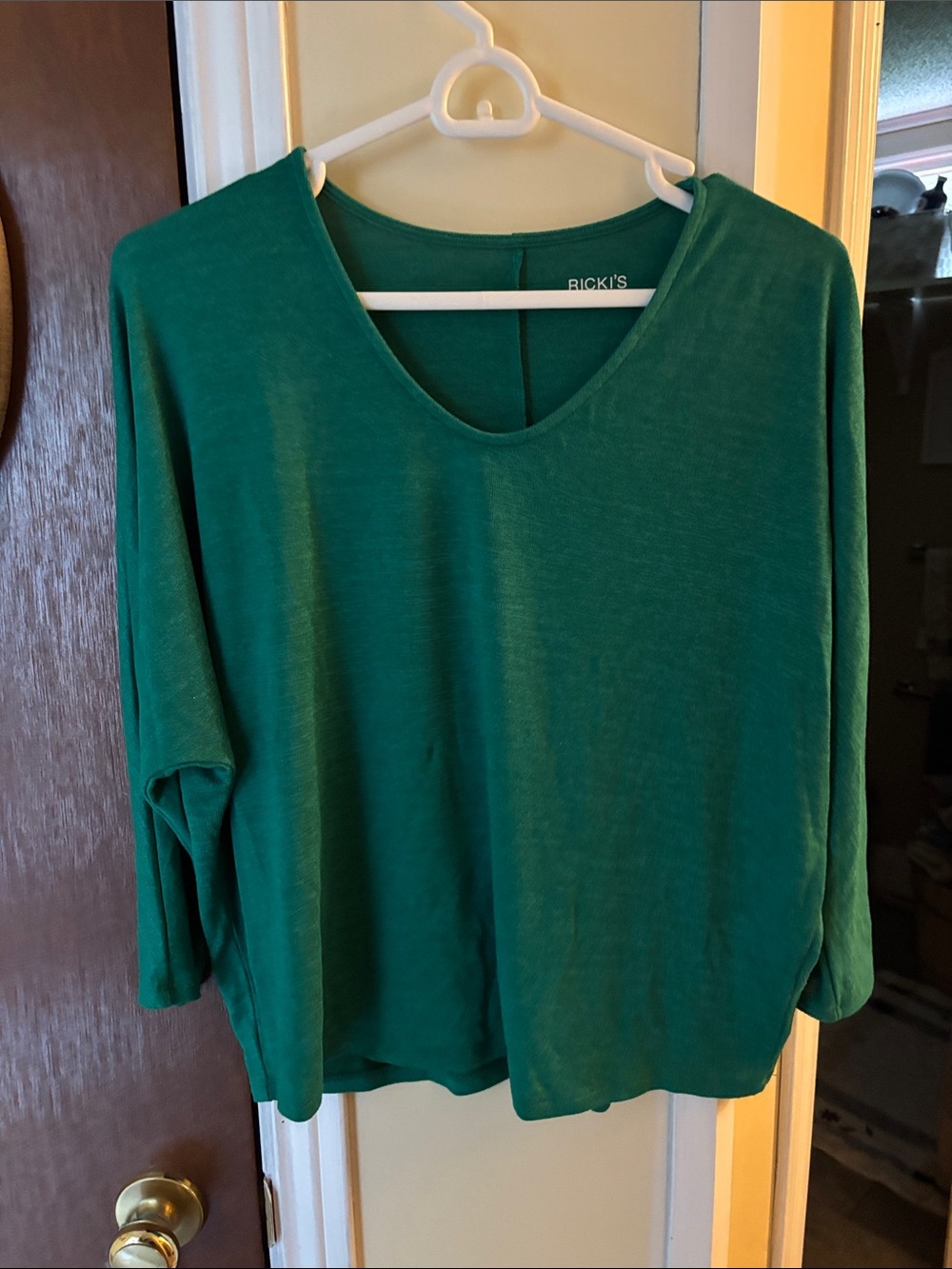 Ricki's Teal Green V-Neck Tunic Top